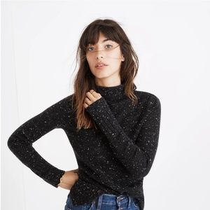 Madewell Grey Donegal Inland Turtleneck Sweater